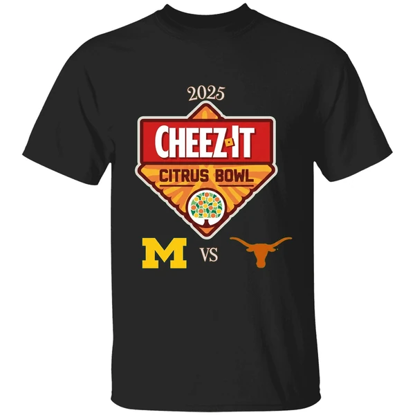 Cheez It Citrus Bowl 2025 Michigan Wolverines Vs Texas Longhorns Logo Shirt