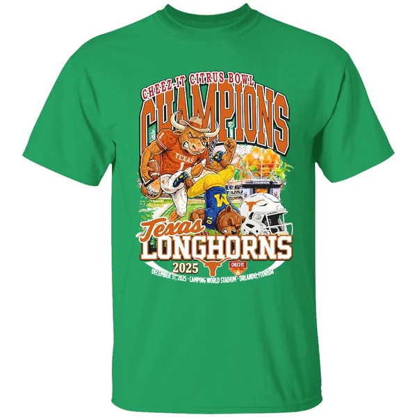 Cheez It Citrus Bowl Champions 2025 Texas Longhorns Shirt - Image 2