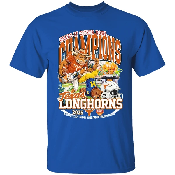 Cheez It Citrus Bowl Champions 2025 Texas Longhorns Shirt - Image 8