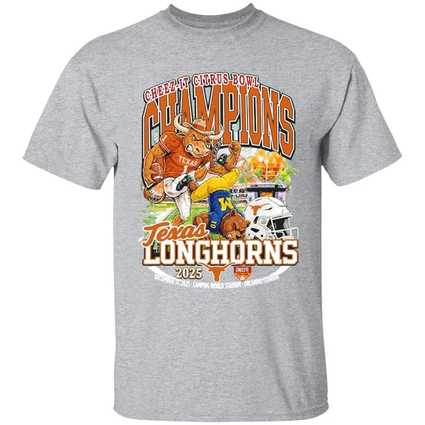 Cheez It Citrus Bowl Champions 2025 Texas Longhorns Shirt - Image 9
