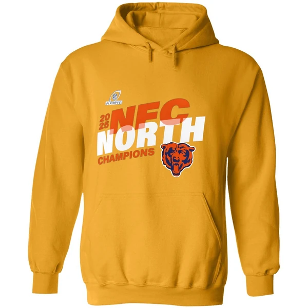 Chicago Bears 2025 Nfc North Division Champions Conquer Hoodie