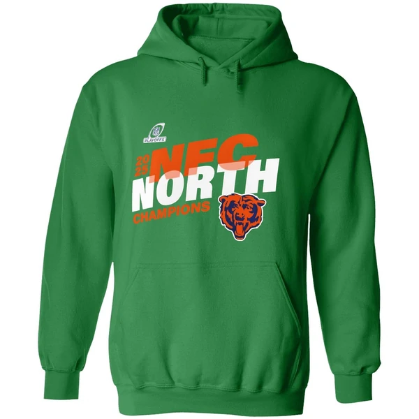 Chicago Bears 2025 Nfc North Division Champions Conquer Hoodie - Image 2