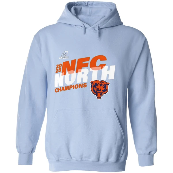 Chicago Bears 2025 Nfc North Division Champions Conquer Hoodie - Image 4