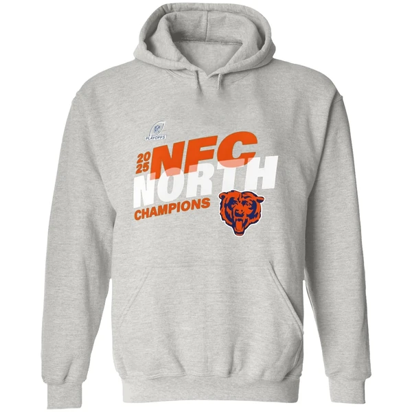 Chicago Bears 2025 Nfc North Division Champions Conquer Hoodie - Image 9