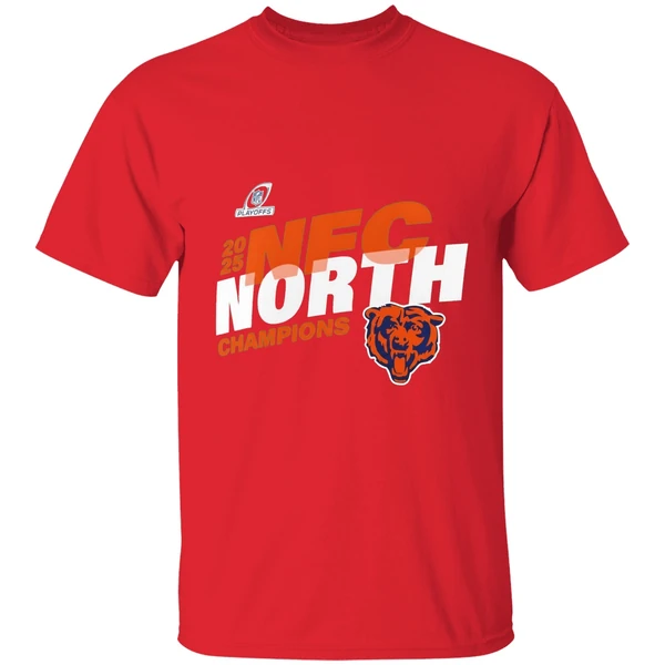 Chicago Bears 2025 Nfc North Division Champions Conquer Shirt - Image 7