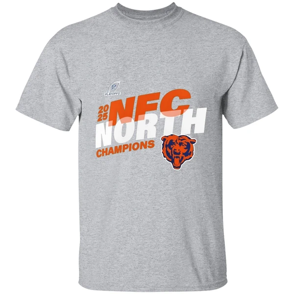 Chicago Bears 2025 Nfc North Division Champions Conquer Shirt - Image 9