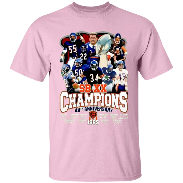 Chicago Bears 40th Anniversary 1985 2025 Super Bowl Xx Champions Shirt - Image 3