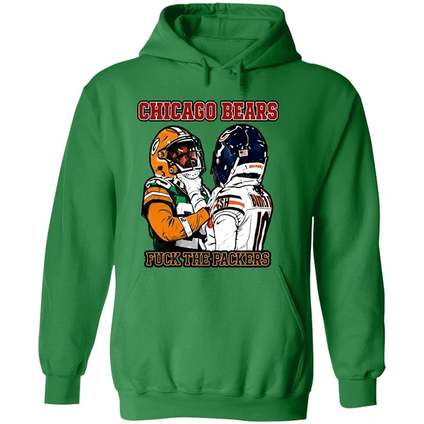 Chicago Bears Fuck The Packers Keisean Nixon And Luther Burden Iii Hoodie - Image 2