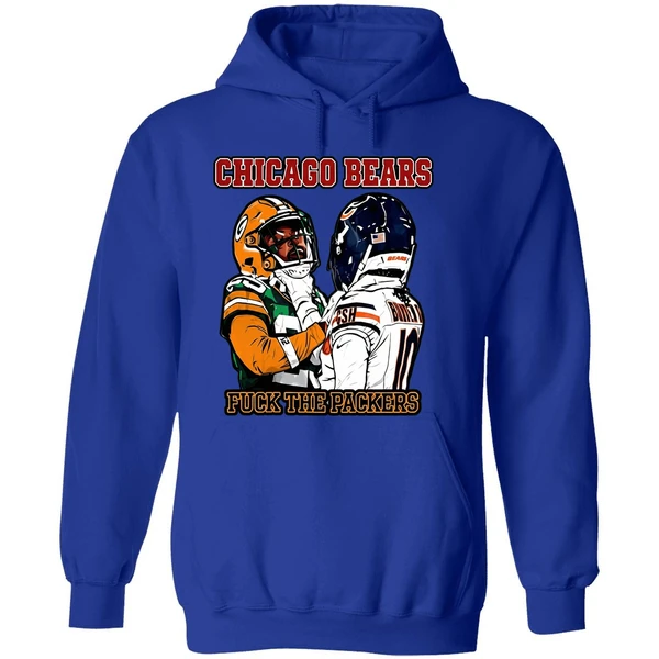 Chicago Bears Fuck The Packers Keisean Nixon And Luther Burden Iii Hoodie - Image 7