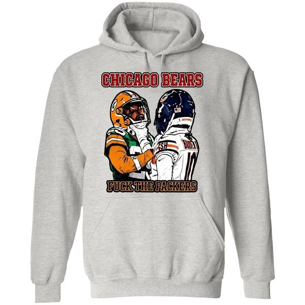 Chicago Bears Fuck The Packers Keisean Nixon And Luther Burden Iii Hoodie - Image 9