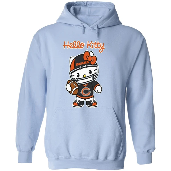 Chicago Bears Hello Kitty Hoodie - Image 4