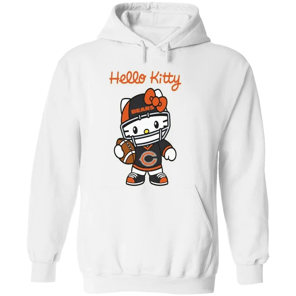 Chicago Bears Hello Kitty Hoodie - Image 8