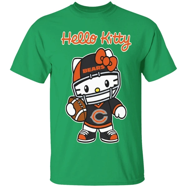 Chicago Bears Hello Kitty Shirt - Image 2