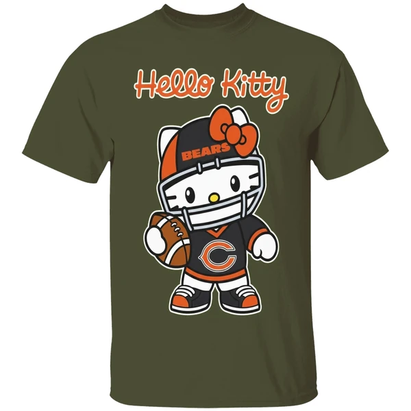 Chicago Bears Hello Kitty Shirt - Image 4