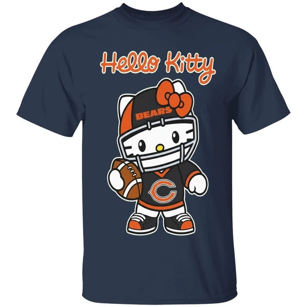 Chicago Bears Hello Kitty Shirt - Image 5