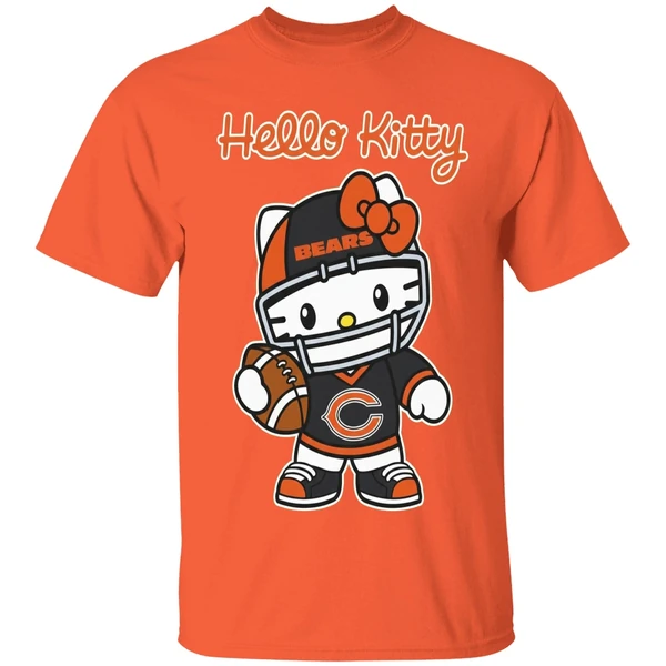 chicago-bears-hello-kitty-shirt-orange