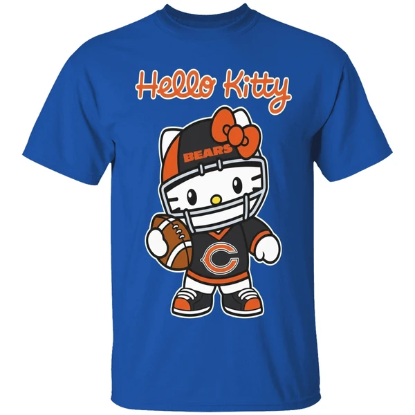 Chicago Bears Hello Kitty Shirt - Image 8