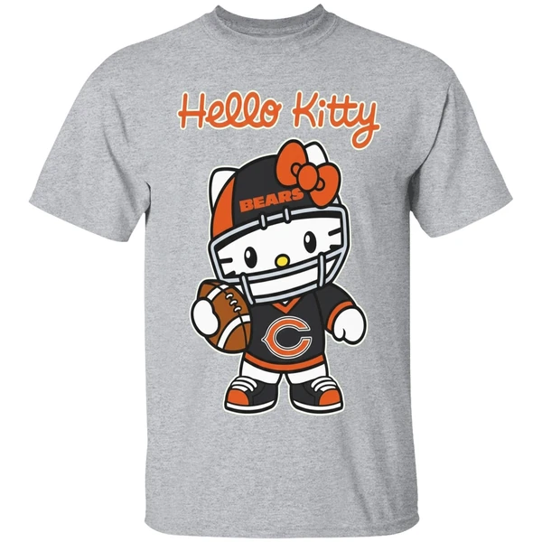 Chicago Bears Hello Kitty Shirt - Image 9
