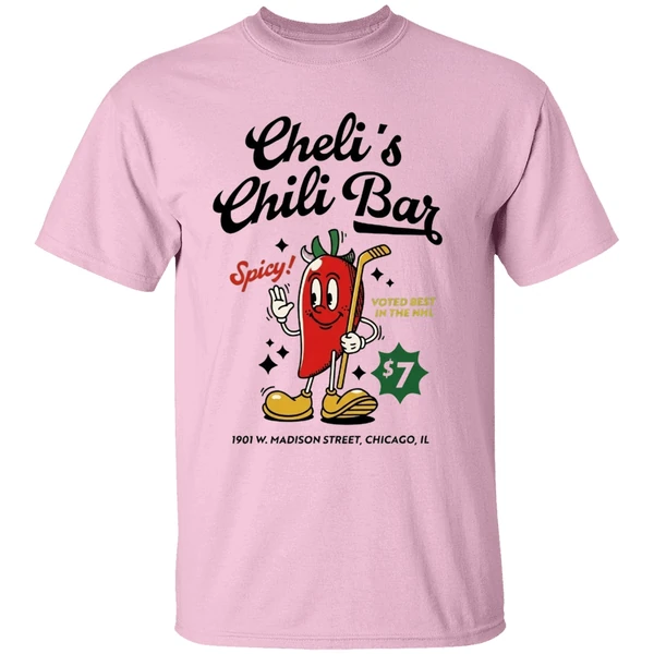 Chicago Blackhawks Chelis Chili Bar Voted Best In The Nhl Shirt - Image 2