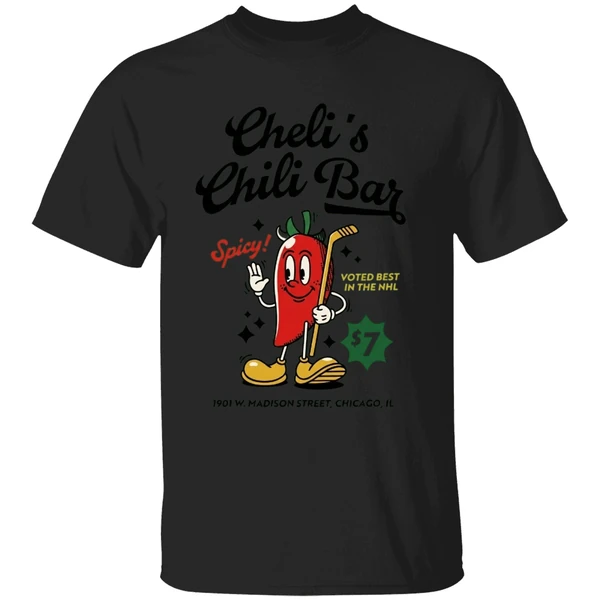 Chicago Blackhawks Chelis Chili Bar Voted Best In The Nhl Shirt - Image 7