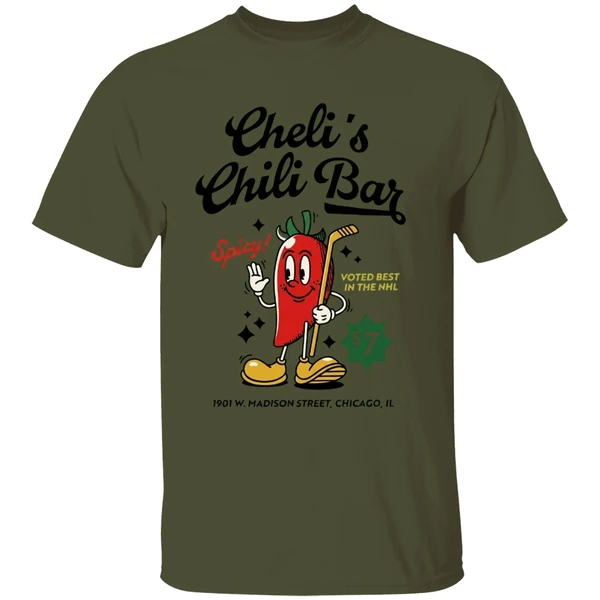 Chicago Blackhawks Chelis Chili Bar Voted Best In The Nhl Shirt - Image 9