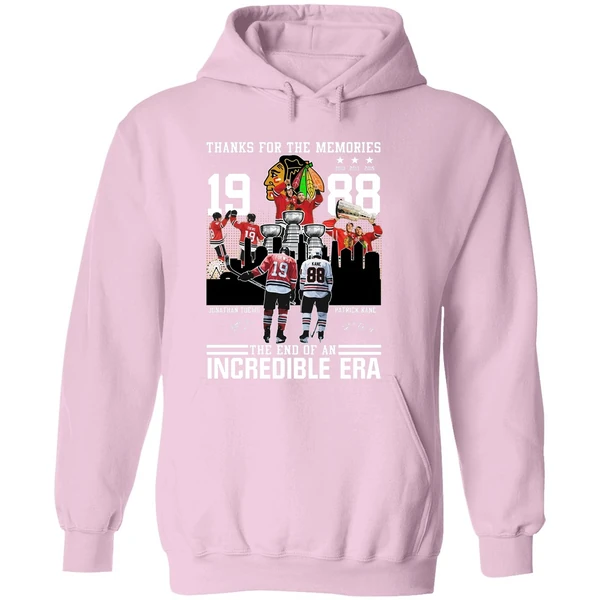 Chicago Blackhawks Jonathan Toews And Patrick Kane Thank For The Memories The End Of An Incredible Era Hoodie - Image 5
