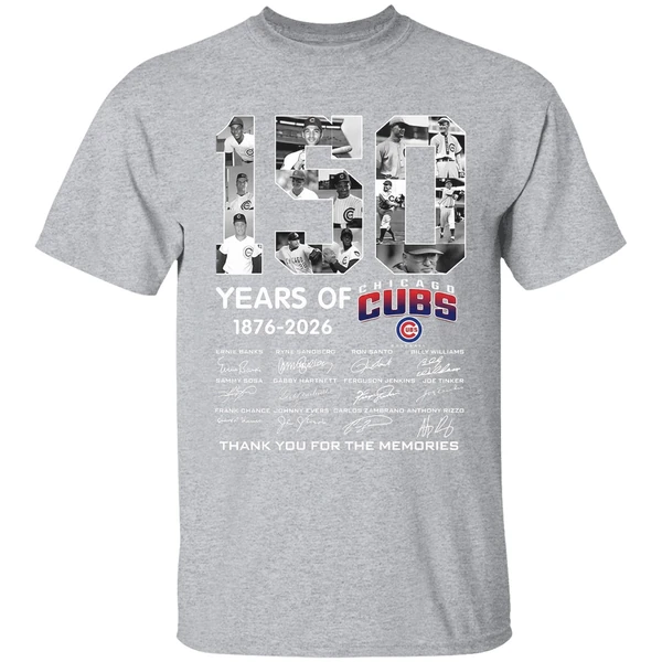Chicago Cubs 150 Years 1876 2026 Thank You For The Memories Shirt - Image 9