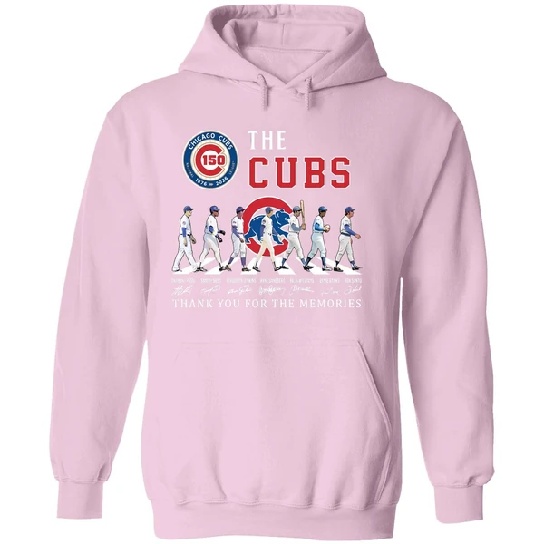 Chicago Cubs 150th Anniversary Players Road Thank You For The Memories Hoodie - Image 5