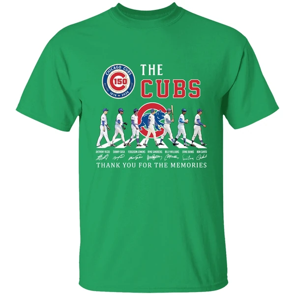 Chicago Cubs 150th Anniversary Players Road Thank You For The Memories Shirt - Image 2