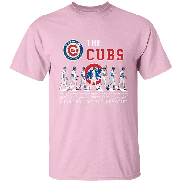 Chicago Cubs 150th Anniversary Players Road Thank You For The Memories Shirt - Image 3