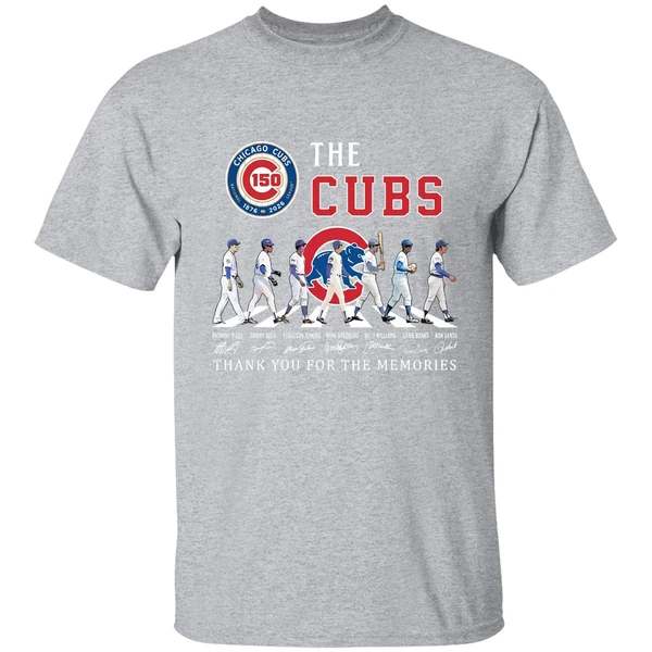 Chicago Cubs 150th Anniversary Players Road Thank You For The Memories Shirt - Image 9