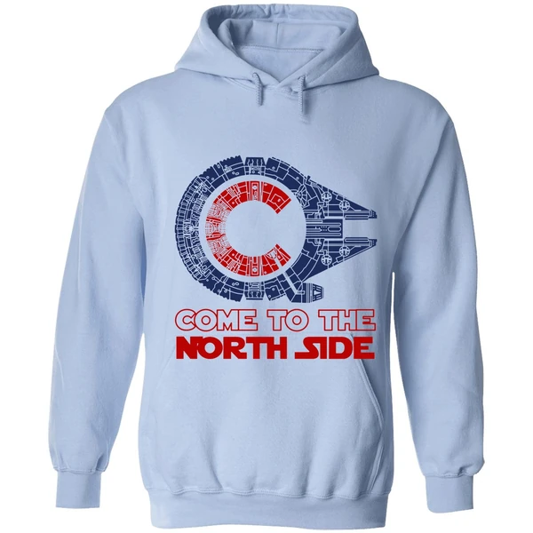 Chicago Cubs Millennium Falcon Come To The North Side Hoodie - Image 3