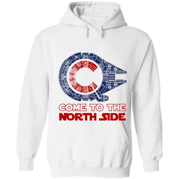 Chicago Cubs Millennium Falcon Come To The North Side Hoodie - Image 6