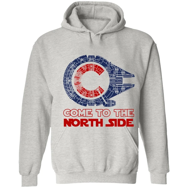 Chicago Cubs Millennium Falcon Come To The North Side Hoodie - Image 7