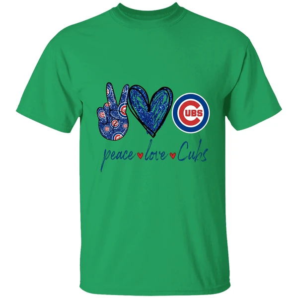 Chicago Cubs Peace Love Cubs Shirt - Image 8