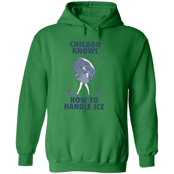 Chicago Knows How To Handle Ice Morton Salt Hoodie - Image 2