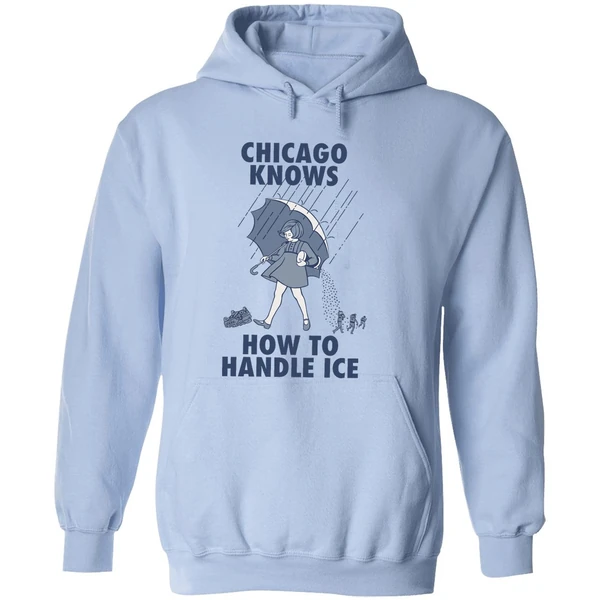 Chicago Knows How To Handle Ice Morton Salt Hoodie - Image 4