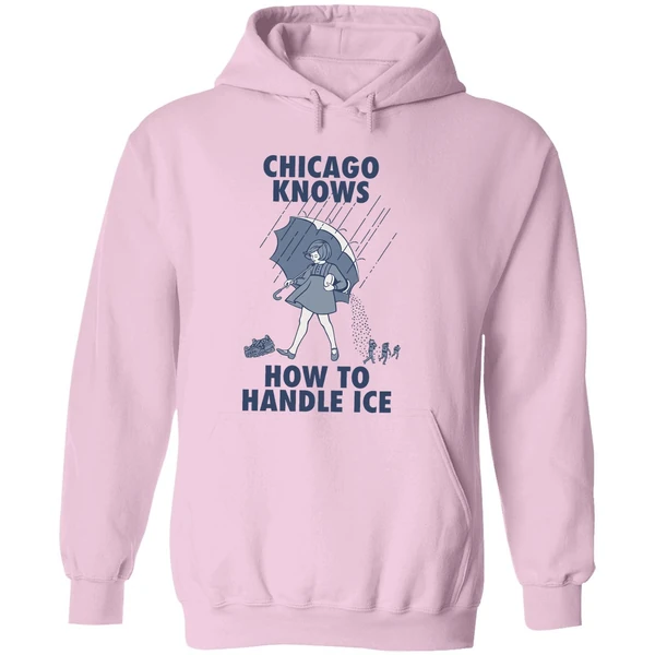 Chicago Knows How To Handle Ice Morton Salt Hoodie - Image 5