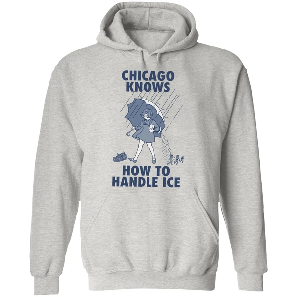 Chicago Knows How To Handle Ice Morton Salt Hoodie - Image 9