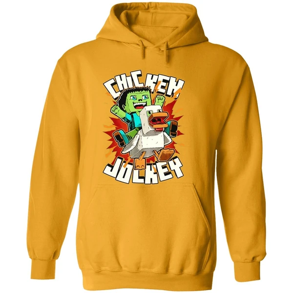 Chicken Jockey Chicken Kid Cube Game Hoodie