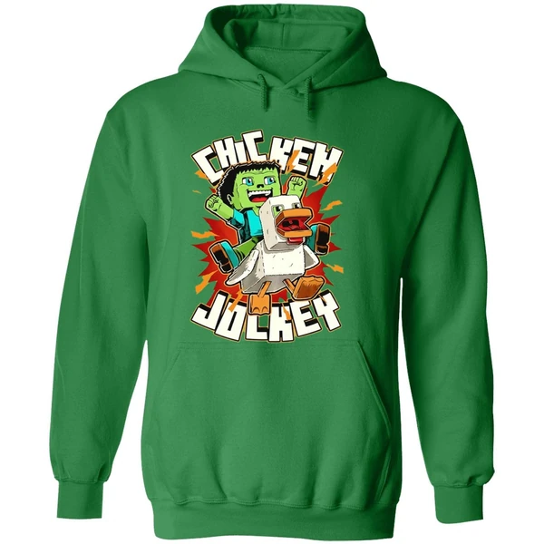 Chicken Jockey Chicken Kid Cube Game Hoodie - Image 2