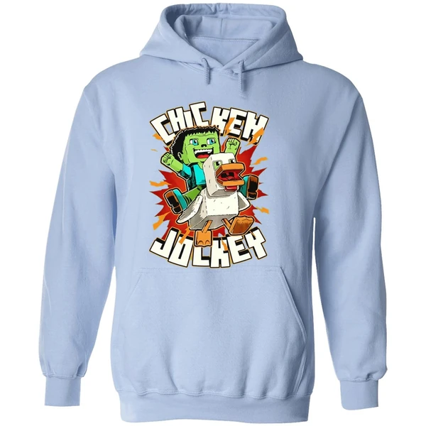 Chicken Jockey Chicken Kid Cube Game Hoodie - Image 4