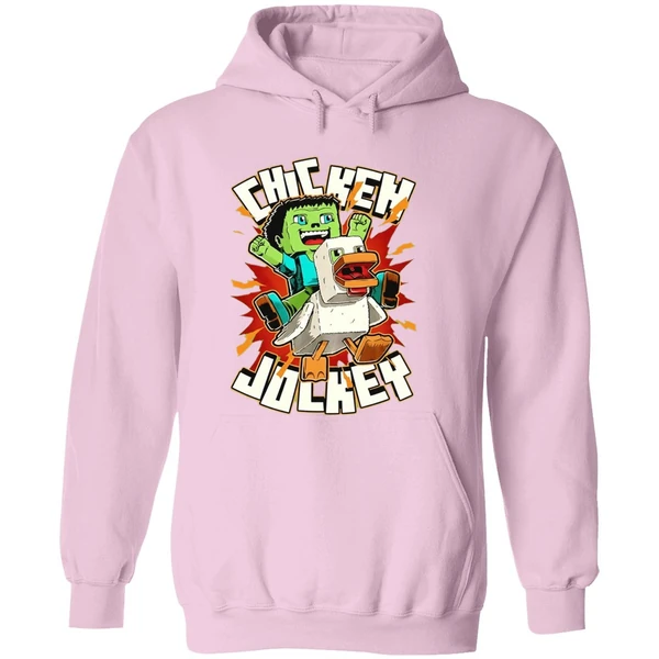 Chicken Jockey Chicken Kid Cube Game Hoodie - Image 5