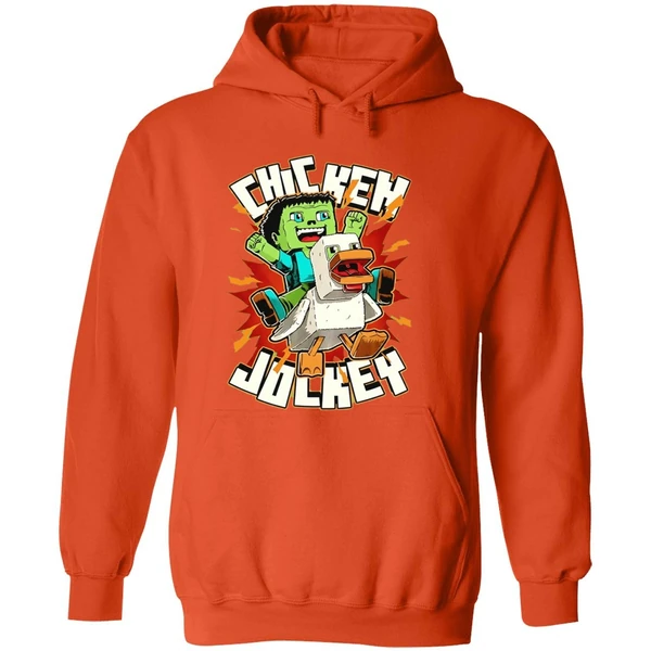 Chicken Jockey Chicken Kid Cube Game Hoodie - Image 6