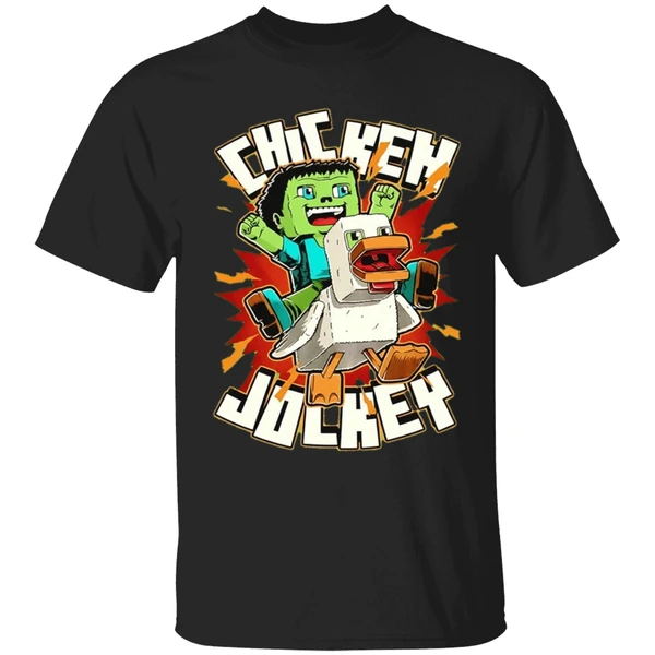 Chicken Jockey Chicken Kid Cube Game Shirt