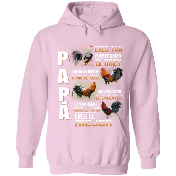 Chicken Papa Eres Tan Fuerte Como El Grey Tan Inteligente Como El Kelso Hoodie - Image 4