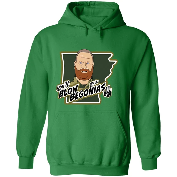 Chief Bradley Taylor Hazen Police Youll Blow Your Begonias Off Hoodie - Image 2