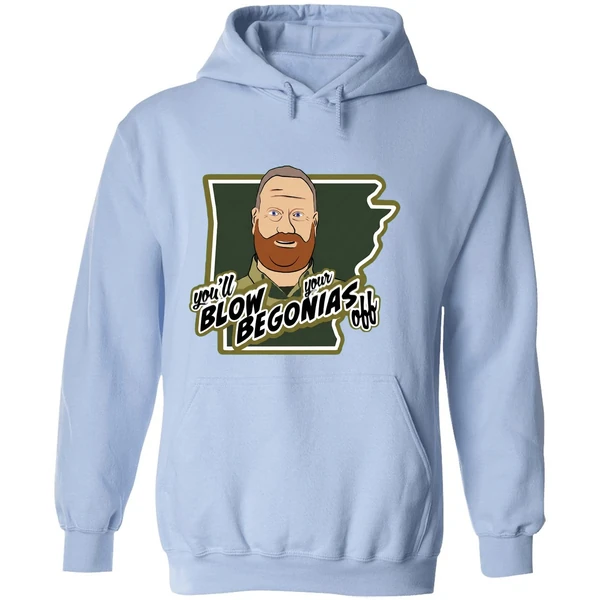 Chief Bradley Taylor Hazen Police Youll Blow Your Begonias Off Hoodie - Image 4