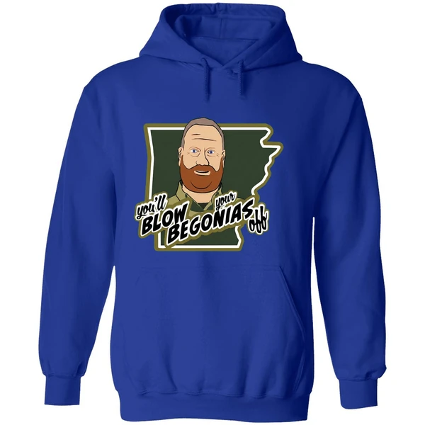 Chief Bradley Taylor Hazen Police Youll Blow Your Begonias Off Hoodie - Image 7