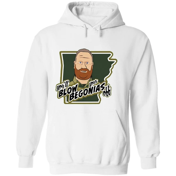 Chief Bradley Taylor Hazen Police Youll Blow Your Begonias Off Hoodie - Image 8